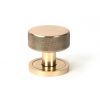 Polished Bronze Brompton Mortice/Rim Knob Set (Plain)