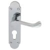 Oakley Lever On Euro Lock Backplate - Polished Chrome