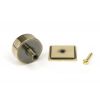 Aged Brass Kelso Cabinet Knob - 38mm (Square)