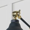 Smooth Brass Brindley Wall Light in Soot