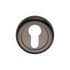 Heritage Brass Euro Profile Cylinder Escutcheon Matt Bronze Finish