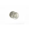 Old English Harrogate Solid Brass Mushroom Mortice Knob on Concealed Fix Rose - Polished Nickel