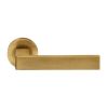 Sasso Lever On Rose - Antique Brass