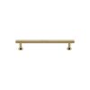 Heritage Brass Cabinet Pull Knurled Design with 16mm Rose 96mm CTC Polished Brass finish