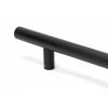 Matt Black SS (316) 0.6m T Bar Handle Secret Fix 32mm Ø