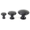 Black Hammered Cabinet Knob - Medium