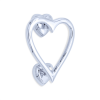 Heart Door Knocker Polished Chrome