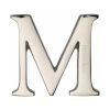 Heritage Brass Alphabet M Pin Fix 51mm (2") Polished Nickel Finish