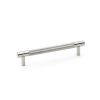 Alexander & Wilks - Brunel Knurled T-Bar Cupboard Handle - Polished Nickel - Centres 128mm