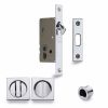 SLD Lock C/W SQ Privacy Turns Polished Chrome