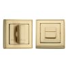 Heritage Brass Square Thumbturn & Emergency Release with stepped edge Satin Brass finish