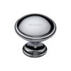 Heritage Brass Cabinet Knob Domed Design 32mm Polished Chrome finish