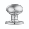 Concealed Fix Mushroom Mortice Knob - Polished Chrome