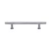 Heritage Brass Cabinet Pull T-Bar Design with 16mm Rose 160mm CTC Satin Chrome Finish