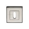 Heritage Brass Key Escutcheon Square Polished Nickel finish