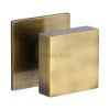 Heritage Brass Centre Door Knob Square Design 3" Antique Brass Finish