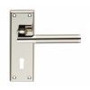 Serozzetta Sessanta Lever On Lock Backplate Retail Packaging - Polished Nickel/Satin Nickel