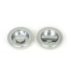 Satin Chrome 60mm Art Deco Round Pull - Privacy Set