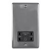 Eurolite Enhance Decorative Shaver Socket Black Nickel