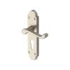 Project Hardware Door Handle for Euro Profile Plate Milton Design Satin Nickel finish