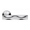 Sike Door Handle on Round Rose Polished Chrome