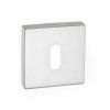 CleanTouch Anti-Bac Key Escutcheons on Minimal Square Rose - Satin Chrome