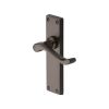 Heritage Brass Door Handle Lever Latch Bedford Design Matt Bronze finish