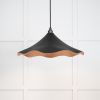 Smooth Copper Flora Pendant in Elan Black