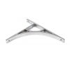 Satin Chrome Tyne Shelf Bracket (260mm x 200mm)