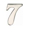 Heritage Brass Numeral 7 Self Adhesive 51mm (2") Polished Nickel finish