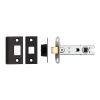 76mm Ce B/T Tubular Mortice Latch Square   - Matt Black