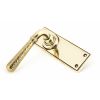 Aged Brass Hammered Newbury Lever Latch Set