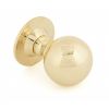 Polished Brass Ball Cabinet Knob 39mm