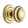 Heritage Brass Centre Door Knob Round Design 3 1/2" Polished Brass Finish