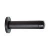 Cylinder Pattern Door Stop - With Rose - Matt Black