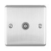 Eurolite Enhance Decorative TV Socket Satin Stainless Steel