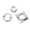 Polished Chrome Round Euro Escutcheon (Square)