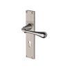 Heritage Brass Roma Reeded Lever Lock Satin Nickel finishUK Design Registration Number 6234525