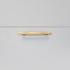 PULL BAR / PLATE / SMALL 190MM / LINEAR / BRASS