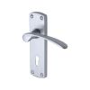 Project Hardware Door Handle Lever Lock Luca Design Satin Chrome finish