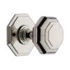 Heritage Brass Octagon Centre Door Knob 3" Polished Nickel Finish