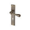 Heritage Brass Roma Reeded Lever Lock Antique Brass finishUK Design Registration Number 6234525