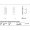 Satin Brass 3" Euro Profile Sash Lock