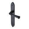 Black Iron Rustic Door Handle Lever Latch Hadley Design