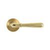 Polished Brass Newbury Lever on Rose Set (Beehive) - Unsprung