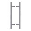 Heritage Brass Back to Back Door Pull Handle Bar Design 305mm Polished Chrome Finish