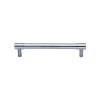 Heritage Brass Cabinet Pull Phoenix Design 128mm CTC Sain Chrome finish