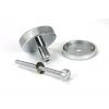 Polished Chrome Brompton Centre Door Knob (Art Deco)