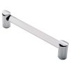 Clear Acrylic Bar Handle 128mm - Acrylic Clear Chrome