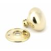 Polished Brass 57mm Mushroom Mortice/Rim Knob Set